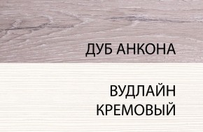 Шкаф 1DG, OLIVIA, цвет вудлайн крем/дуб анкона в Перми - perm.ok-mebel.com | фото 3