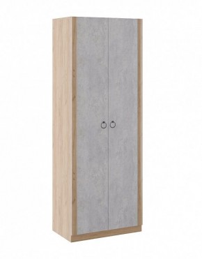 Шкаф 2 двери Глэдис М22 (Дуб Золотой/Цемент светлый) в Перми - perm.ok-mebel.com | фото 1
