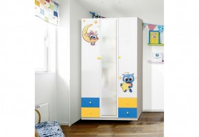 Шкаф 3-х дверный с ящиками и фотопечатью Совята 3.2 (1200) в Перми - perm.ok-mebel.com | фото