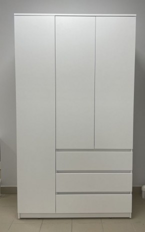 Шкаф 3-ств. с 3 ящиками "Бьянко" в Перми - perm.ok-mebel.com | фото 3