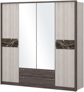 Шкаф 4-х дверный с зеркалом Шк69.2 МС Николь в Перми - perm.ok-mebel.com | фото