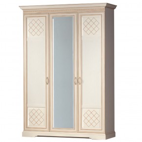 Шкаф для одежды 3-дверный №800 Парма кремовый белый в Перми - perm.ok-mebel.com | фото