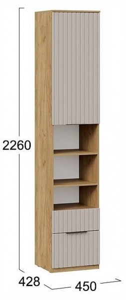 Шкаф комбинированный Хилтон Исп. 2 в Перми - perm.ok-mebel.com | фото 4