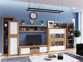 ТЕРРА Шкаф комбинированный (Белый глянец/дуб сонома) в Перми - perm.ok-mebel.com | фото 3