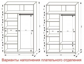 Шкаф-купе 1400 серии SOFT D8+D2+B2+PL4 (2 ящика+F обр.штанга) профиль «Графит» в Перми - perm.ok-mebel.com | фото 8