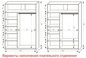 Шкаф-купе 1600 серии SOFT D6+D4+B2+PL2 (2 ящика+1штанга+1 полка) профиль «Капучино» в Перми - perm.ok-mebel.com | фото 8