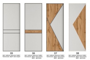Шкаф-купе 1600 серии SOFT D8+D2+B2+PL4 (2 ящика+F обр.штанга) профиль «Графит» в Перми - perm.ok-mebel.com | фото 10