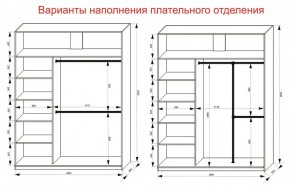 Шкаф-купе 1800 серии SOFT D1+D3+B2+PL1 (2 ящика+1штанга) профиль «Графит» в Перми - perm.ok-mebel.com | фото 7