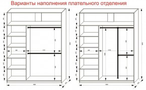 Шкаф-купе 1800 серии SOFT D8+D2+B2+PL4 (2 ящика+F обр.штанга) профиль «Графит» в Перми - perm.ok-mebel.com | фото 8