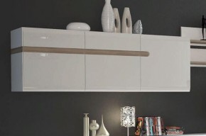 Шкаф навесной 3D/TYP 67, LINATE ,цвет белый/сонома трюфель в Перми - perm.ok-mebel.com | фото 3
