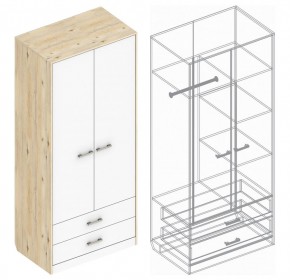 Шкаф "Милана" 2-х створчатый с 2 ящиками в Перми - perm.ok-mebel.com | фото 3