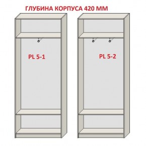 Шкаф распашной серия «ЗЕВС» (PL3/С1/PL2) в Перми - perm.ok-mebel.com | фото 8
