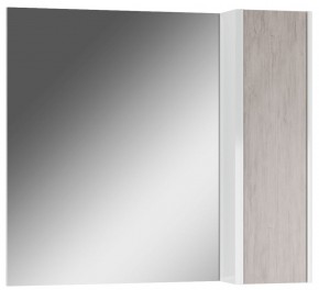 Шкаф-зеркало Uno 80 Дуб серый левый/правый Домино (DU1504HZ) в Перми - perm.ok-mebel.com | фото 1