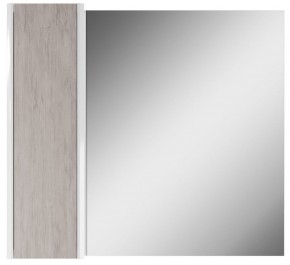 Шкаф-зеркало Uno 80 Дуб серый левый/правый Домино (DU1504HZ) в Перми - perm.ok-mebel.com | фото 2