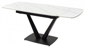 Стол ALATRI 120 MATT WHITE MARBLE SOLID CERAMIC / BLACK, ®DISAUR в Перми - perm.ok-mebel.com | фото 10