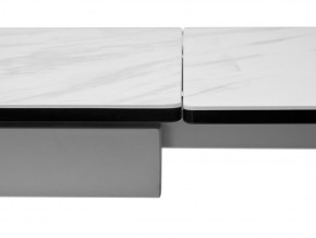 Стол BELLUNO 160 MARBLES KL-99 Белый мрамор матовый, итальянская керамика/ белый каркас, ®DISAUR в Перми - perm.ok-mebel.com | фото 7