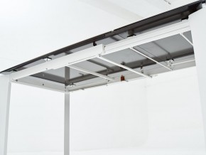 Стол CORNER 120 HIGH GLOSS STATUARIO керамика, стекло/ белый каркас, ®DISAUR в Перми - perm.ok-mebel.com | фото 7