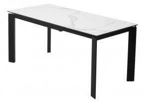 Стол CORNER 120 HIGH GLOSS STATUARIO керамика, стекло/ черный каркас, ®DISAUR в Перми - perm.ok-mebel.com | фото 5