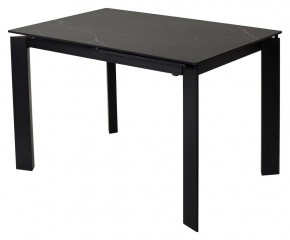 Стол CORNER 120 MATT BLACK MARBLE SOLID CERAMIC / BLACK, ®DISAUR в Перми - perm.ok-mebel.com | фото