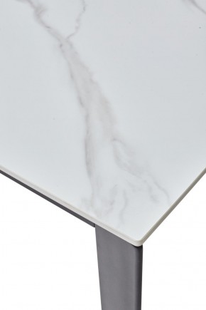 Стол CORNER 120 MATT WHITE MARBLE SOLID CERAMIC / BLACK, ®DISAUR в Перми - perm.ok-mebel.com | фото 8