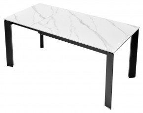 Стол CORNER 120 MATT WHITE MARBLE SOLID CERAMIC / BLACK, ®DISAUR в Перми - perm.ok-mebel.com | фото 7