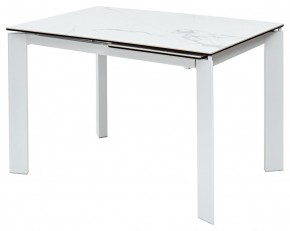 Стол CORNER 120 MATTE STATUARIO Белый мрамор матовый керамика, стекло/ белый каркас, ®DISAUR в Перми - perm.ok-mebel.com | фото 2