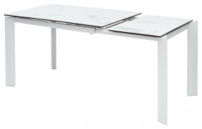 Стол CORNER 120 MATTE STATUARIO Белый мрамор матовый керамика, стекло/ белый каркас, ®DISAUR в Перми - perm.ok-mebel.com | фото 4