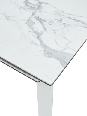 Стол CORNER 120 MATTE STATUARIO Белый мрамор матовый керамика, стекло/ белый каркас, ®DISAUR в Перми - perm.ok-mebel.com | фото 6