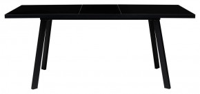 Стол ФИН 120 Черный, стекло/ Черный каркас М-City в Перми - perm.ok-mebel.com | фото