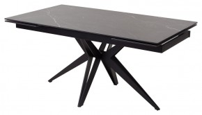 Стол FORIO 160 MATT BLACK MARBLE SOLID CERAMIC / BLACK, ®DISAUR в Перми - perm.ok-mebel.com | фото