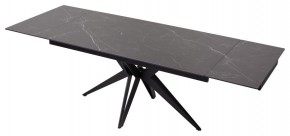 Стол FORIO 160 MATT BLACK MARBLE SOLID CERAMIC / BLACK, ®DISAUR в Перми - perm.ok-mebel.com | фото 5