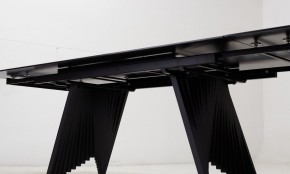 Стол IVAR 180 MARBLES KL-80 Серый мрамор, итальянская керамика, ®DISAUR в Перми - perm.ok-mebel.com | фото 3