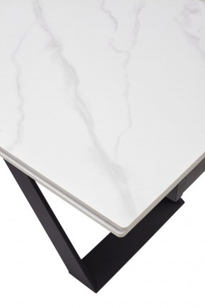 Стол LIVORNO 180 MATT WHITE MARBLE SOLID CERAMIC / BLACK, ®DISAUR в Перми - perm.ok-mebel.com | фото 9