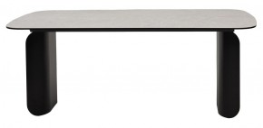 Стол NORD 200 TL-102 Бежевый мрамор, испанская керамика / черный каркас, ®DISAUR в Перми - perm.ok-mebel.com | фото 4