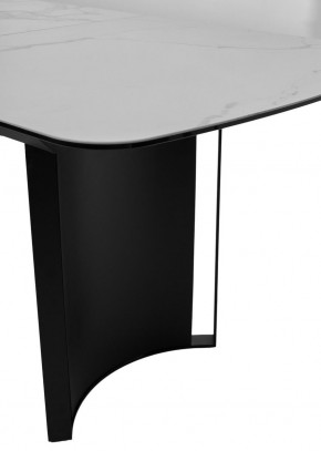 Стол RASMUS 160 TL-45 Белый мрамор, испанская керамика / черный каркас, ®DISAUR в Перми - perm.ok-mebel.com | фото 7