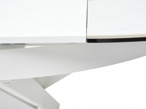 Стол TRENTO 120 HIGH GLOSS STATUARIO Белый мрамор глянцевый, керамика/ белый каркас, ®DISAUR в Перми - perm.ok-mebel.com | фото 10