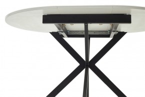 Стол ВЕГА D110 раскладной Белый, стекло/ черный каркас М-City в Перми - perm.ok-mebel.com | фото 9