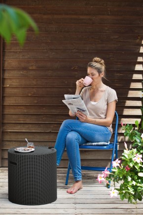 Столик-холодильник Кул-Стул (Cool stool) графит в Перми - perm.ok-mebel.com | фото