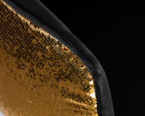Стул барный DOBRIN DARCY GOLD SHINY, черный велюр с золотыми пайетками в Перми - perm.ok-mebel.com | фото 8