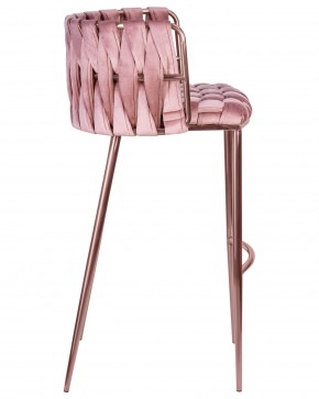 Стул барный DOBRIN EMMA ROSE GOLD, розовый велюр (VF-10) в Перми - perm.ok-mebel.com | фото 3