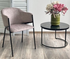 Стул ДИЛЛ, цвет RAIN 11 капучино, велюр / черный каркас М-City в Перми - perm.ok-mebel.com | фото 3