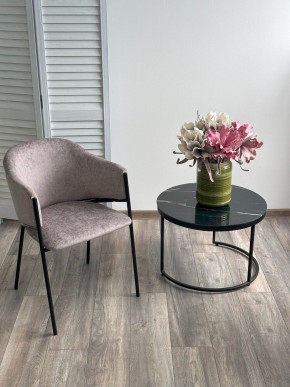 Стул ДИЛЛ, цвет RAIN 11 капучино, велюр / черный каркас М-City в Перми - perm.ok-mebel.com | фото 4