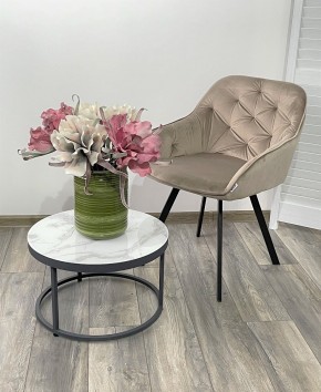 Стул GALE 360 град. поворот. BLUVEL-40 BEIGE, велюр/ черный каркас, М-City в Перми - perm.ok-mebel.com | фото 2