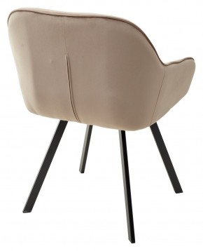 Стул GALE 360 град. поворот. BLUVEL-40 BEIGE, велюр/ черный каркас, М-City в Перми - perm.ok-mebel.com | фото 4