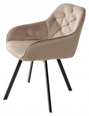Стул GALE 360 град. поворот. BLUVEL-40 BEIGE, велюр/ черный каркас, М-City в Перми - perm.ok-mebel.com | фото 5