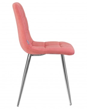 Стул обеденный DOBRIN ALEX, хром ножки, розовая ткань (UF860-05B) в Перми - perm.ok-mebel.com | фото 3