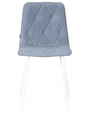 Стул обеденный DOBRIN CHILLY ROMBO, Серо-голубой Simple 26, основание белый в Перми - perm.ok-mebel.com | фото 6