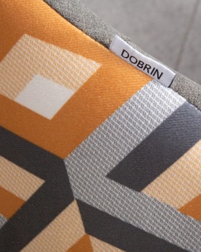 Стул обеденный DOBRIN MARKUS, ЭМАЛЬ ЧЕРНЫЙ МУАР ткань Candy Graphite+Escada Ochre в Перми - perm.ok-mebel.com | фото 10