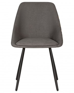 Стул обеденный DOBRIN MARKUS, ЭМАЛЬ ЧЕРНЫЙ МУАР ткань Candy Graphite+Escada Ochre в Перми - perm.ok-mebel.com | фото 6