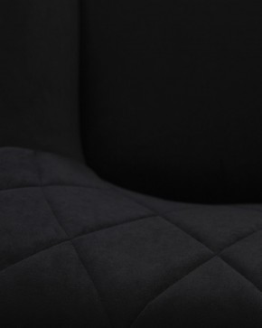 Стул обеденный DOBRIN ROBY, ЭМАЛЬ ЧЕРНЫЙ МУАР велюр Catania Black в Перми - perm.ok-mebel.com | фото 3